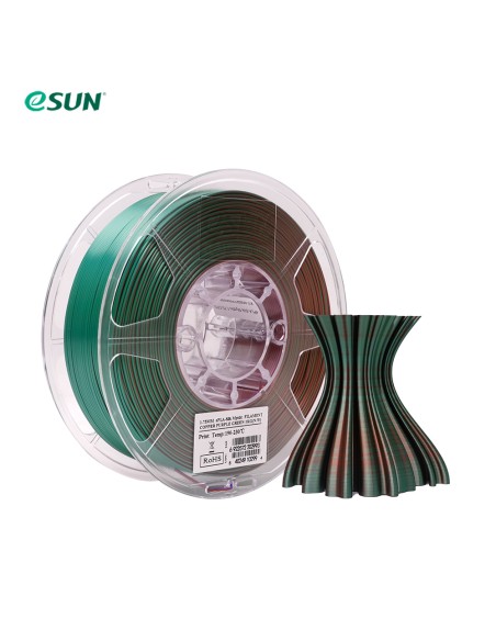 eSun ePLA-Silk Mystic - Triple Colors | 3D Printing Filament | 1.75 mm (1Kg) | Copper/Purple Green