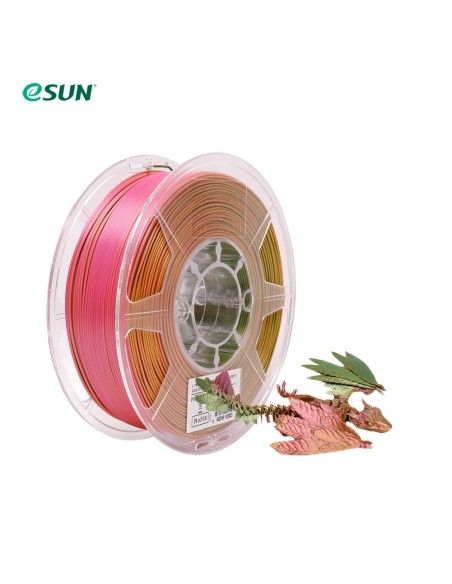 eSun ePLA-Silk Mystic - Triple Colors| 3D Printing Filament | 1.75 mm (1Kg) | Gold/Red/Green