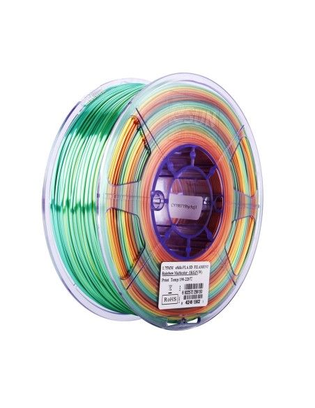 eSun ePLA-Silk | 3D-Druck Filament | 1,75 mm (1Kg) | Regenbogen