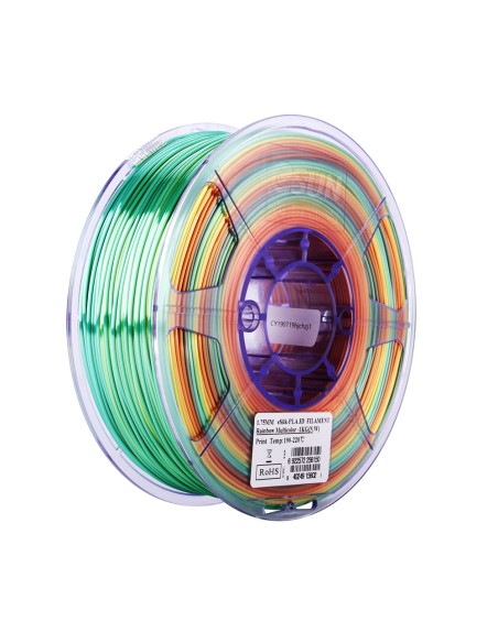 eSun ePLA-Silk | Filament d'impression 3D | 1.75 mm (1Kg) | Arc-en-ciel