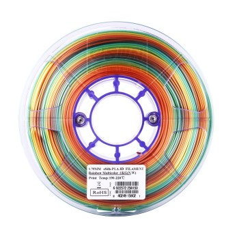 eSun ePLA-Silk | 3D-Druck Filament | 1,75 mm (1Kg) | Regenbogen