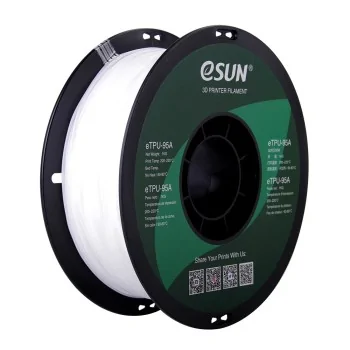 eSun eTPU-95A | 3D-printfilament | 1,75 mm (1 kg) | Hvid