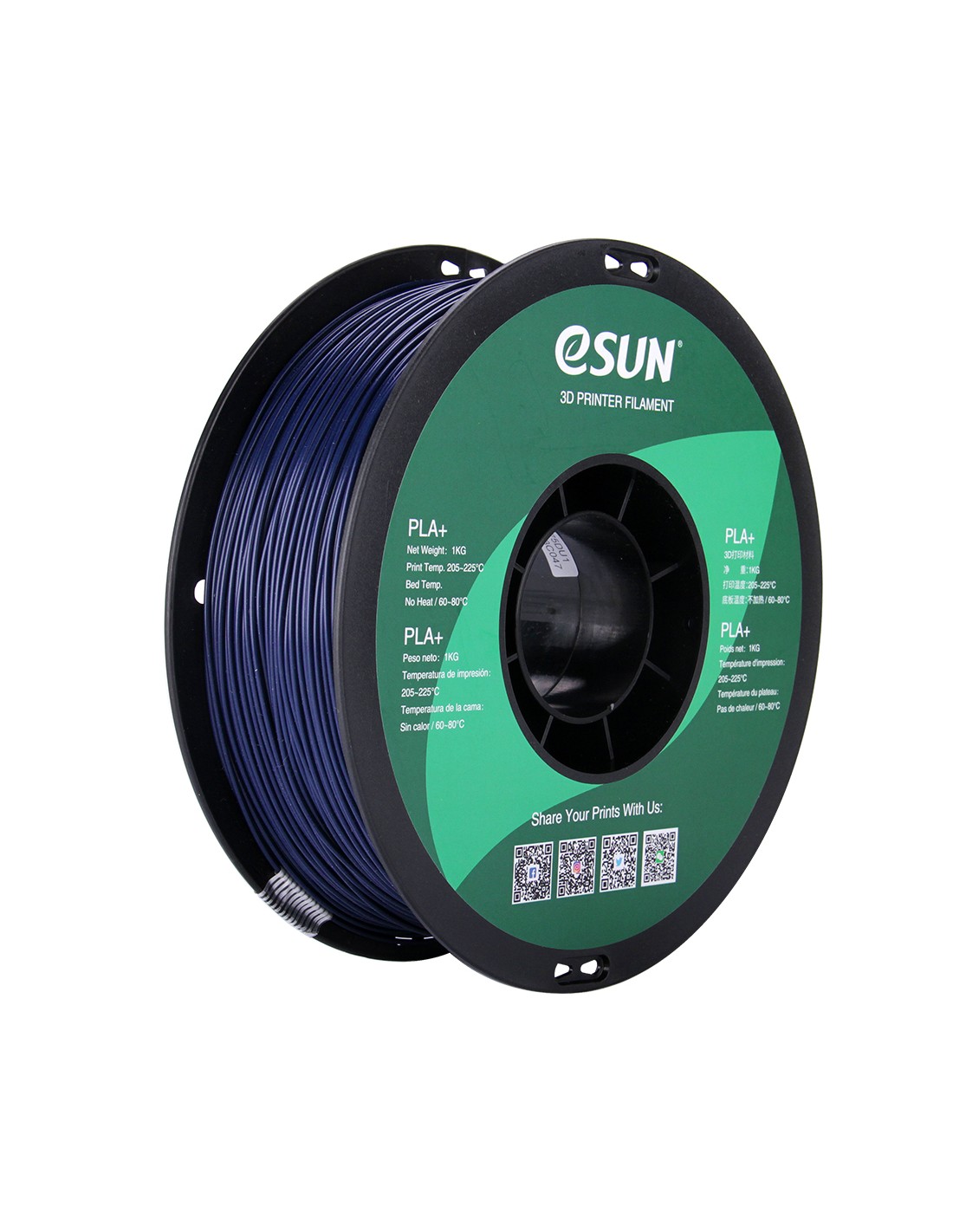 eSun PLA+ : 3D Printing Filament : 1.75 mm (1Kg) : Dark Blue