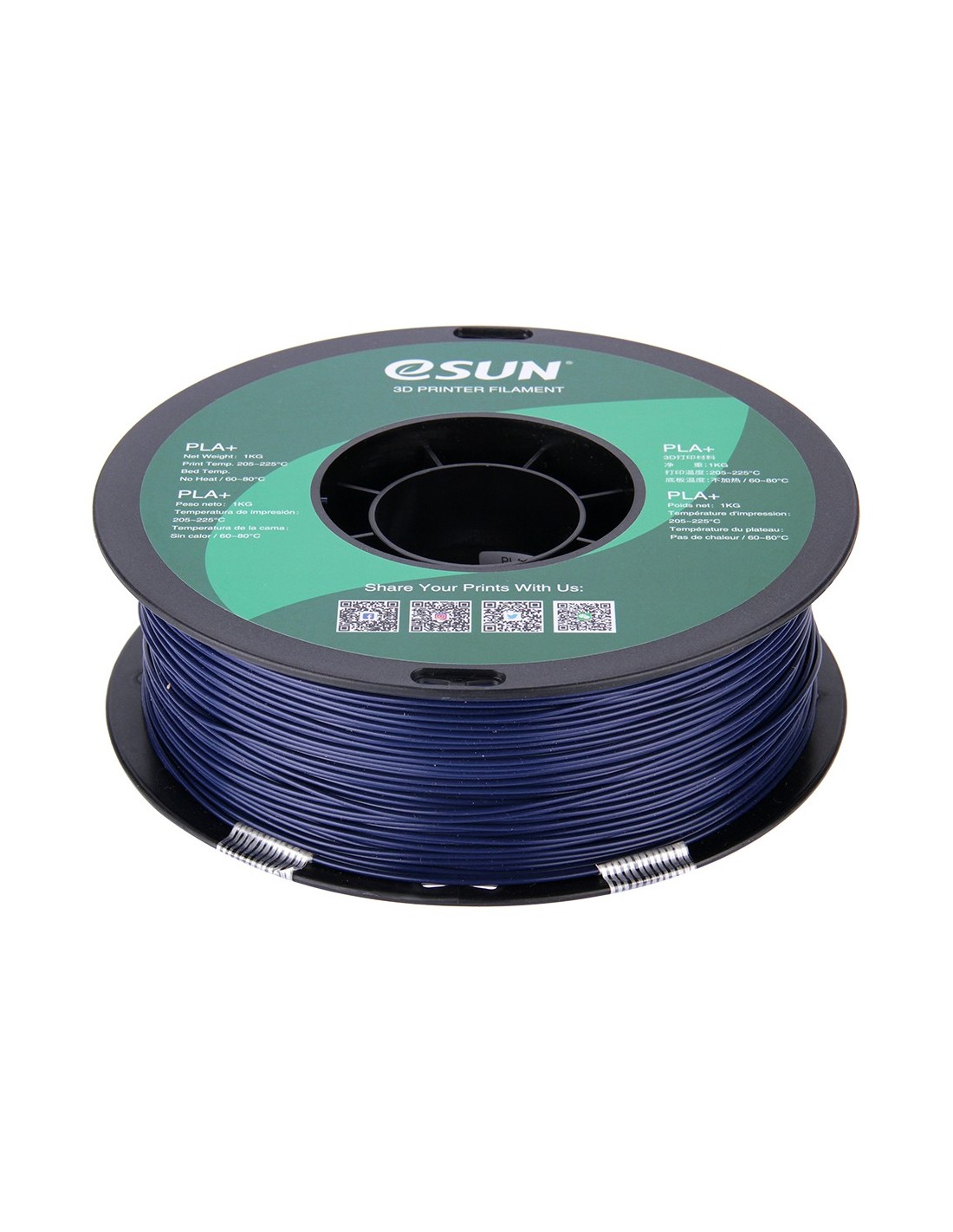 eSun PLA+ : 3D Printing Filament : 1.75 mm (1Kg) : Dark Blue