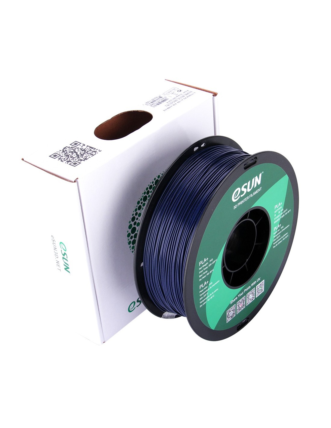 eSun PLA+ : 3D Printing Filament : 1.75 mm (1Kg) : Dark Blue