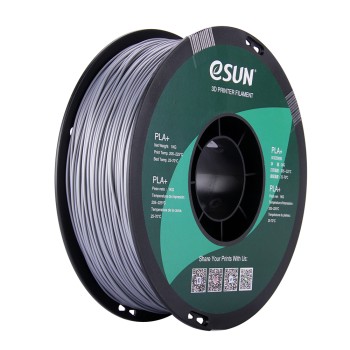 eSun PLA+ | 3D-Druck Filament | 1,75 mm (1Kg) | Silber