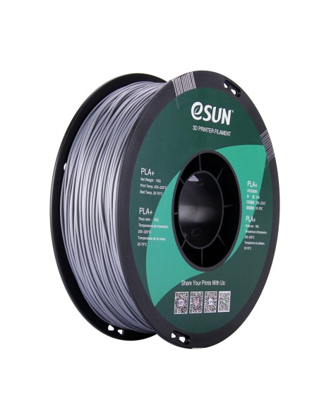 eSun PLA+ | 3D-Druck Filament | 1,75 mm (1Kg) | Silber