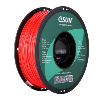 eSun PLA+ | 3D-Druck-Filament | 1,75 mm (1Kg) | Rot