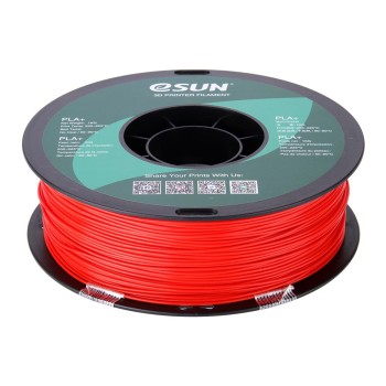 eSun PLA+ | Filamento para impresión 3D | 1,75 mm (1Kg) | Rojo