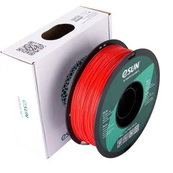 eSun PLA+ | Filamento para impresión 3D | 1,75 mm (1Kg) | Rojo