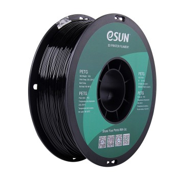 eSun PETG | 3D Druck Filament | 1.75mm (1Kg) | Schwarz