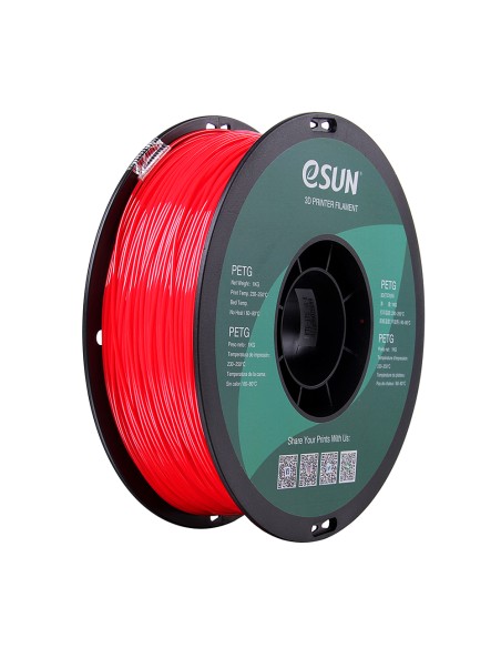 eSun PETG | 3D-Druck-Filament | 1,75 mm (1Kg) | Rot