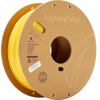 Polymaker PolyTerra PLA | Filamento para impressão 3D | 1,75 mm (1Kg) | Amarelo