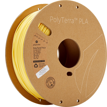 Polymaker PolyTerra PLA | Filamento para impressão 3D | 1,75 mm (1Kg) | Amarelo banana