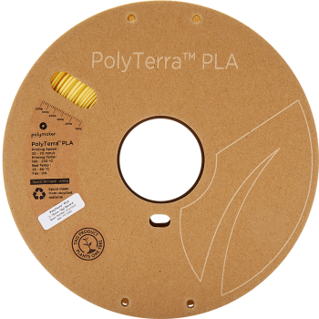 Polymaker PolyTerra PLA | Filamento para impressão 3D | 1,75 mm (1Kg) | Amarelo banana