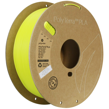 Polymaker PolyTerra PLA | Filamento para impressão 3D | 1,75 mm (1Kg) | Amarelo lima