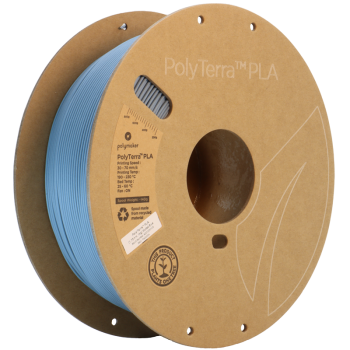 Polymaker PolyTerra PLA : 3D-Druck Filament : 1,75 mm (1Kg) : Aus Blau