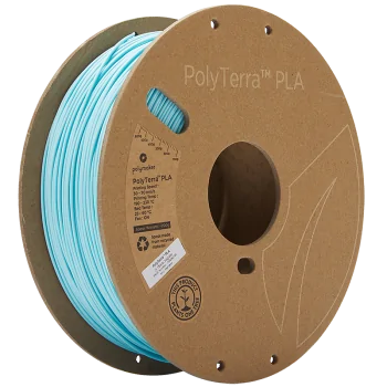 Polymaker PolyTerra PLA : 3D-Druck Filament : 1,75 mm (1Kg) : Eisblau