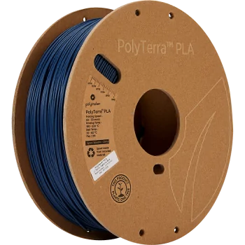 Polymaker PolyTerra PLA : Filament pour l'impression 3D : 1,75 mm (1Kg) : Bleu militaire