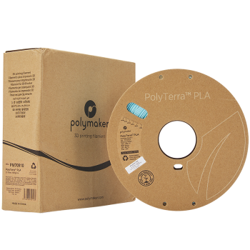 Polymaker PolyTerra PLA : Filament pour Impression 3D : 1,75 mm (1Kg) : Bleu Saphir