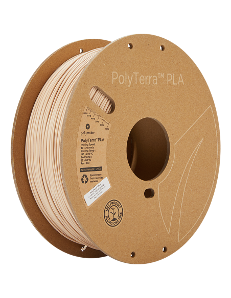 Polymaker PolyTerra PLA : Filament für 3D-Druck : 1,75 mm (1Kg) : Militärbeige