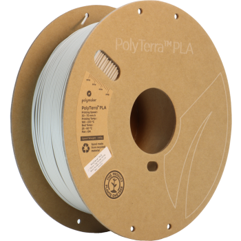 Polymaker PolyTerra PLA : 3D-Druck Filament : 1,75 mm (1Kg) : Off White