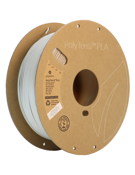 Polymaker PolyTerra PLA : 3D-Druck Filament : 1,75 mm (1Kg) : Off White