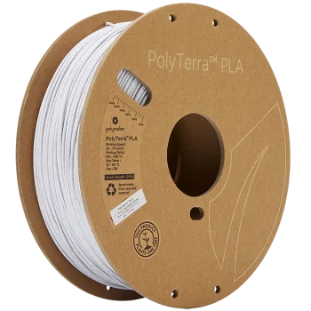 Polymaker PolyTerra PLA : 3D-Druck Filament : 1,75 mm (1Kg) : Marmorweiß