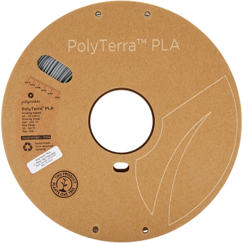 Polymaker PolyTerra PLA | Filamento para impressão 3D | 1,75 mm (1Kg) | Cinzento