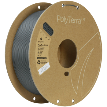 Polymaker PolyTerra PLA : 3D-Druck Filament : 1,75 mm (1Kg) : Aschgrau