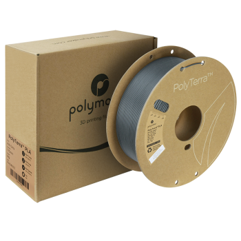 Polymaker PolyTerra PLA : 3D-Druck Filament : 1,75 mm (1Kg) : Aschgrau