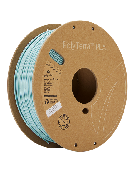 Polymaker PolyTerra PLA : Filamento para impressão 3D : 1,75 mm (1Kg) : Marble Slate Grey