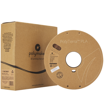 Polymaker PolyTerra PLA : 3D Printing Filament : 1.75 mm (1Kg) : Brown