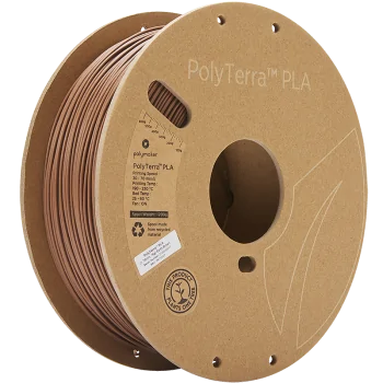 Polymaker PolyTerra PLA : 3D-Druck Filament : 1,75 mm (1Kg) : Braun