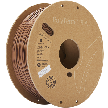 Polymaker PolyTerra PLA : Filamento para impressão 3D : 1,75 mm (1Kg) : Castanho