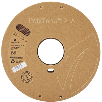 Polymaker PolyTerra PLA : Filamento para impressão 3D : 1,75 mm (1Kg) : Castanho