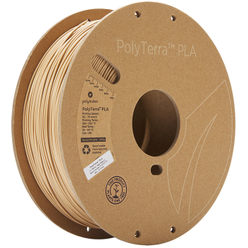 Polymaker PolyTerra PLA : Filament pour impression 3D : 1,75 mm (1Kg) : Brun cacahuète