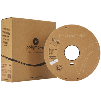 Polymaker PolyTerra PLA : Filament pour impression 3D : 1,75 mm (1Kg) : Brun cacahuète