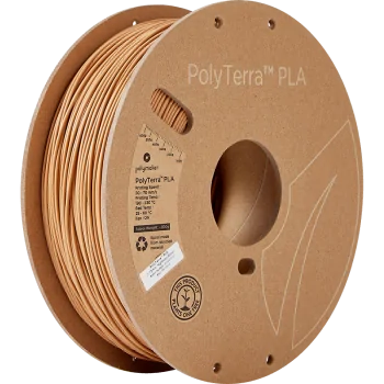 Polymaker PolyTerra PLA : 3D-Druckfilament : 1,75 mm (1Kg) : Holzbraun