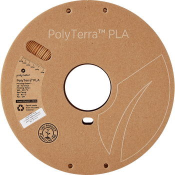 Polymaker PolyTerra PLA : Filamento para impressão 3D : 1,75 mm (1Kg) : Castanho madeira