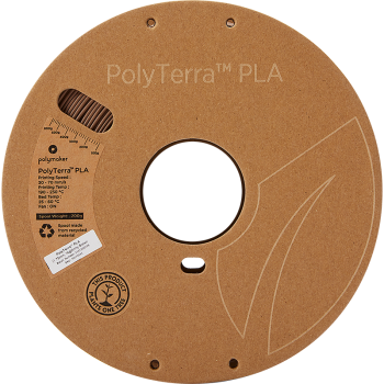 Polymaker PolyTerra PLA : Filamento para impressão 3D : 1,75 mm (1Kg) : Castanho militar