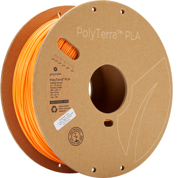 Polymaker PolyTerra PLA | Filamento para impressão 3D | 1,75 mm (1Kg) | Laranja