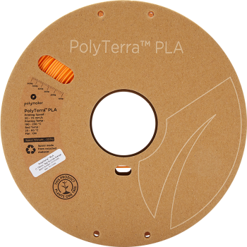 Polymaker PolyTerra PLA | Filamento para impressão 3D | 1,75 mm (1Kg) | Laranja