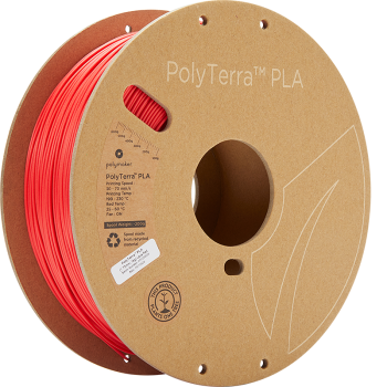 Polymaker PolyTerra PLA | 3D-Druck Filament | 1,75 mm (1Kg) | Lava Rot