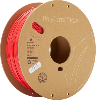 Polymaker PolyTerra PLA | 3D-Druck Filament | 1,75 mm (1Kg) | Lava Rot