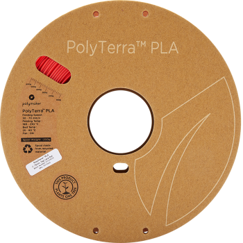 Polymaker PolyTerra PLA | Filamento para impressão 3D | 1,75 mm (1Kg) | Vermelho Lava