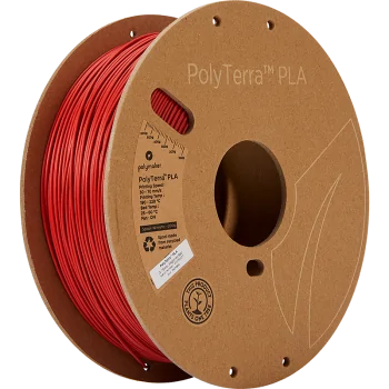 Polymaker PolyTerra PLA | 3D Druck Filament | 1,75 mm (1Kg) | Militär Rot