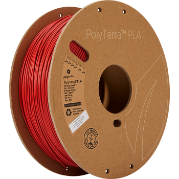 Polymaker PolyTerra PLA | Filamento para impressão 3D | 1,75 mm (1Kg) | Vermelho militar