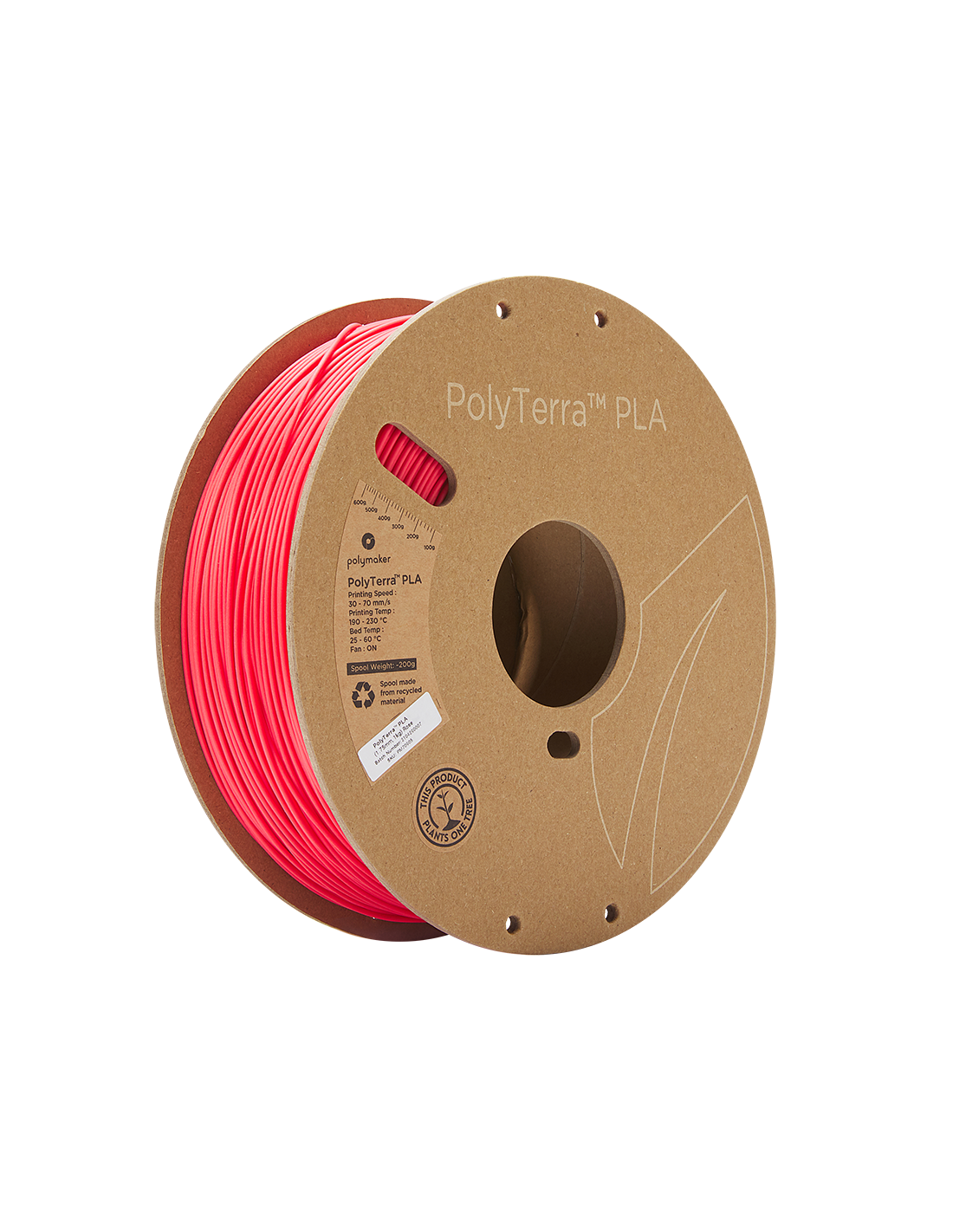 Polymaker PolyTerra PLA | 3D-Druck Filament | 1,75 mm (1Kg) | Pink