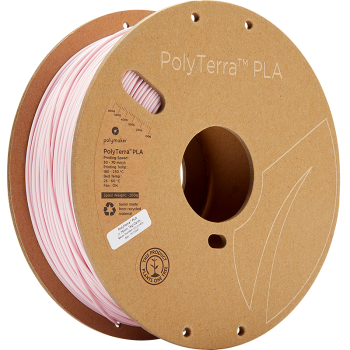 Polymaker PolyTerra PLA : Filamento para impressão 3D : 1,75 mm (1Kg) : Candy Pink